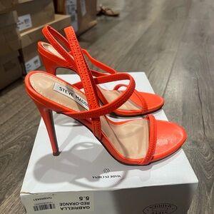 Steve Madden “Gabriella” Red-Orange Heel